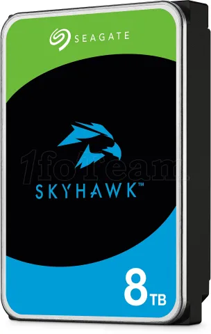 Photo de Disque Dur 3,5" Seagate SkyHawk 8To 256Mo - S-ATA