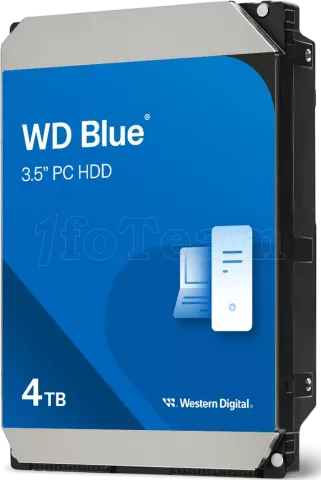 Photo de Disque Dur 3,5" Western Digital Blue 4To 128Mo - S-ATA