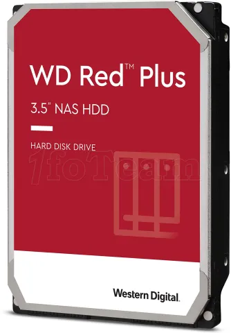 Photo de Disque Dur 3,5" Western Digital Red Plus 3To  - S-ATA