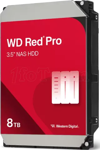 Photo de Disque Dur 3,5" Western Digital Red Pro NAS 8To 256Mo - S-ATA