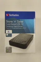 Photo de Disque Dur externe Verbatim Store'N'Save - 6To (Noir) - SN 4768621883300727 - ID 208726