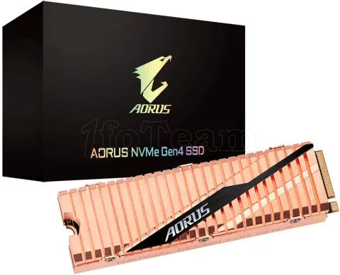 Photo de Disque SSD Gigabyte Aorus Gen4 500Go - M.2 NVMe Type 2280