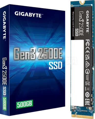 Photo de Disque SSD Gigabyte Gen3 2500E 500Go - NVMe M.2 Type 2280