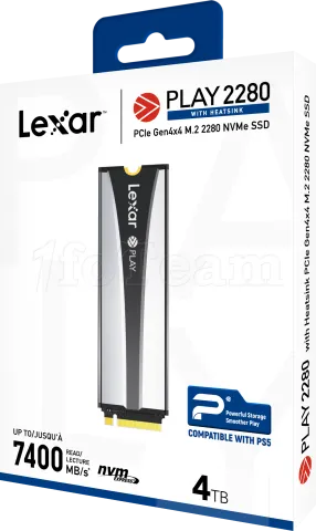 Photo de Disque SSD Lexar Play 4To - NVMe M.2 Type 2280