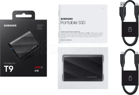 Photo de Disque SSD NVMe externe Samsung T9 - 4To  (Noir)