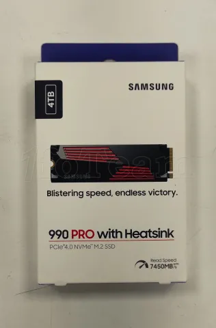 Photo de Disque SSD Samsung 990 Pro 4To  avec dissipateur - NVMe M.2 Type 2280 - SN 8806095255811 - ID 205551