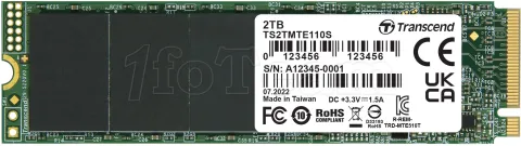 Photo de Disque SSD Transcend 110S 2To - M.2 NVMe Type 2280