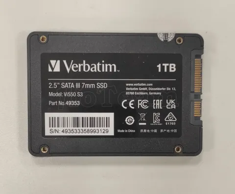 Photo de Disque SSD Verbatim Vi550 S3 1To  - S-ATA 2,5" - SN 493533358993129 - ID 203958