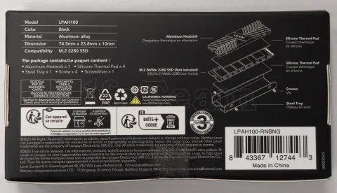 Photo de Dissipateur thermique pour SSD M.2 2280 Lexar - ID 213674