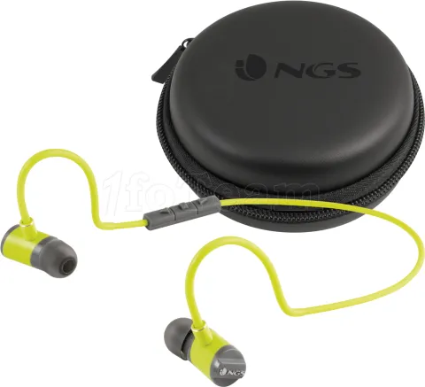 Photo de Ecouteur intra-auriculaire Bluetooth NGS Artica Ranger (Noir/Jaune)