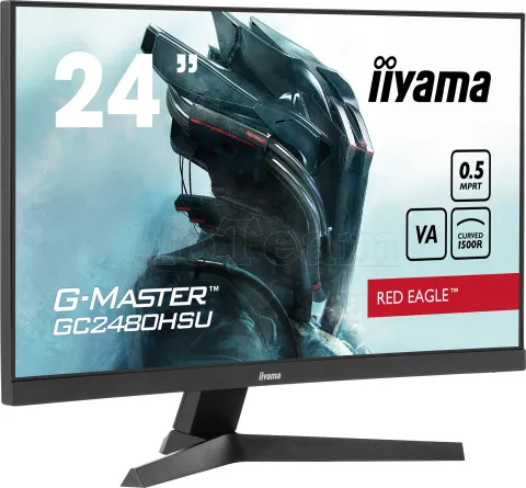 Photo de Ecran 24" Iiyama G-Master Red Eagle GC2480HSU-B1 Full HD 180Hz (Noir)