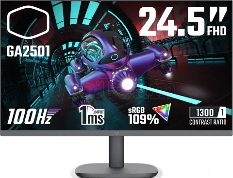 Photo de Ecran 25" Cooler Master GA2501 Full HD 100Hz (Noir)