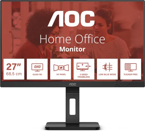 Photo de Ecran 27" AOC E3 Series Q27E3UMF Quad HD (Noir)