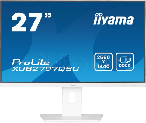 Photo de Ecran 27" Iiyama ProLite XUB2797QSU-W2 Quad HD 100Hz (Blanc)