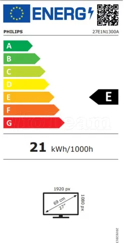 Photo de Ecran 27" Philips 27E1N1100A Full HD 100Hz (Noir)