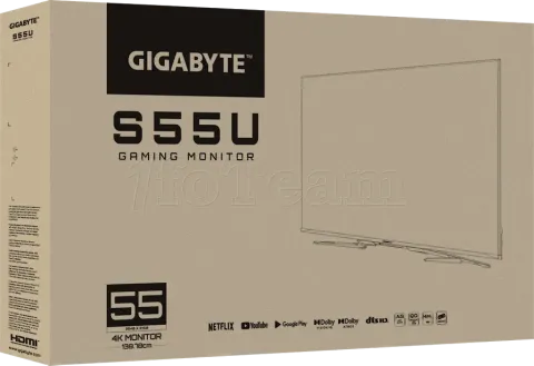 Photo de Ecran 55" Gigabyte S55U 4K Ultra HD 120Hz (Noir)