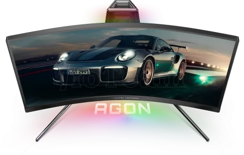 Photo de Ecran incurvé 27" AOC Agon Porsche Design PD27 Quad HD 240Hz (Noir)