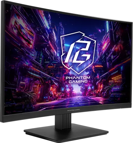 Photo de Ecran incurvé 27" ASRock Phantom Gaming PG27QRT1B Quad HD 180Hz (Noir)