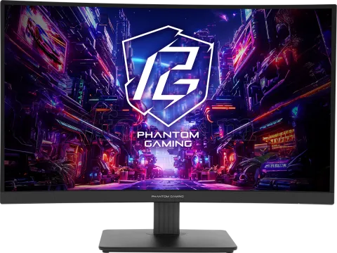 Photo de Ecran incurvé 27" ASRock Phantom Gaming PG27QRT1B Quad HD 180Hz (Noir)