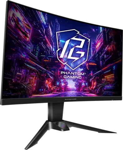 Photo de Ecran incurvé 27" ASRock Phantom Gaming PG27QRT2A Quad HD 180Hz (Noir)