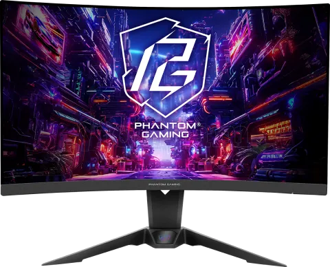 Photo de Ecran incurvé 27" ASRock Phantom Gaming PG27QRT2A Quad HD 180Hz (Noir)