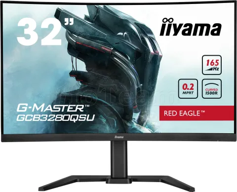 Photo de Ecran incurvé 32" Iiyama G-Master Red Eagle GCB3280QSU-B1 4K Ultra HD 165Hz (Noir)