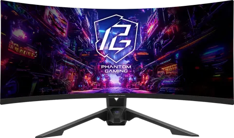 Photo de Ecran incurvé 34" ASRock Phantom Gaming PG34QRT2B WQHD 180Hz (Noir)