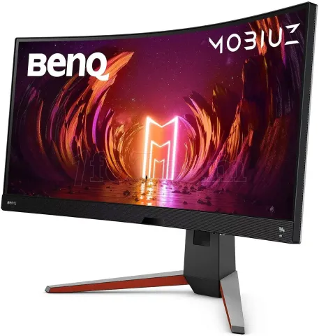 Photo de Ecran incurvé 34" BenQ Mobiuz EX3410R UWQHD 144Hz (Noir)