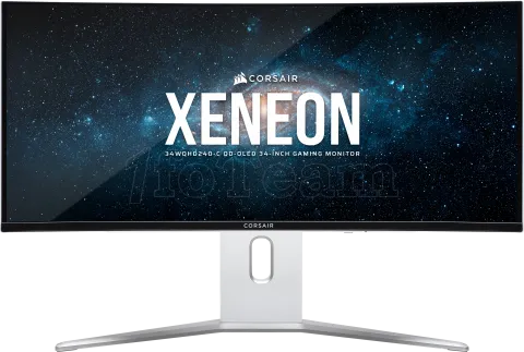 Photo de Ecran incurvé 34" Corsair Xeneon 34WQHD240-C UWQHD 240Hz (Blanc)