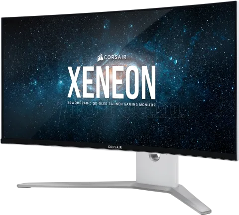 Photo de Ecran incurvé 34" Corsair Xeneon 34WQHD240-C UWQHD 240Hz (Blanc)