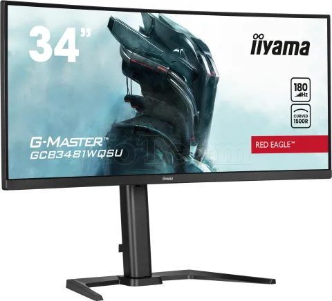 Photo de Ecran incurvé 34" Iiyama G-Master Red Eagle GCB3481WQSU-B1 4K Ultra HD 180Hz (Noir)