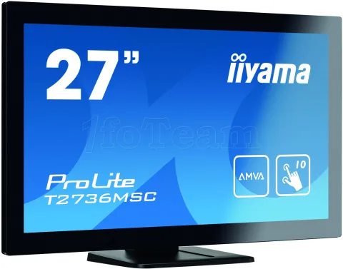 Photo de Ecran tactile 27" Iiyama ProLite T2736MSC-B1 Full HD (Noir)