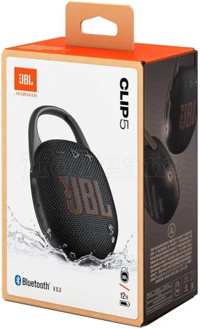 Photo de Enceinte nomade Bluetooth JBL Clip 5 (Noir)