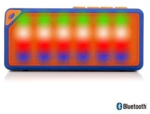 Photo de Enceinte nomade Bluetooth NGS Roller Flash (Bleu/Orange)