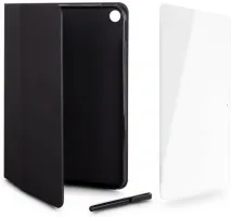 Photo de Étui de protection à rabat Urban Factory Greenee pour Galaxy Tab A9 8,7" + 1x protection verre trempé + 1x stylet (Noir)