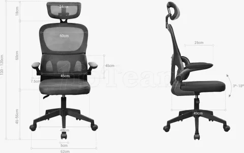 Photo de Fauteuil ergonomique Mars Gaming MGC-Ergo Pro (Gris)