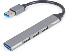 Photo de Hub USB 3.1 Gembird - 4 ports (Gris)