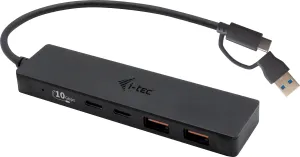 Photo de Hub USB-A/C I-Tec Charging Metal - 4 ports USB-A/C 3.1 (Noir)