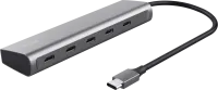 Photo de Hub USB-C 3.2 Trust Halyx - 5 ports (Argent)