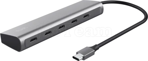 Photo de Hub USB-C 3.2 Trust Halyx - 5 ports (Argent)