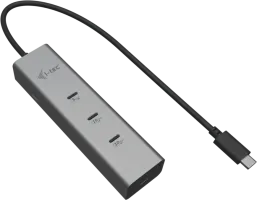 Photo de Hub USB-C I-Tec Charging Metal Pro - 5 ports USB-C 3.0 (Gris)