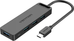 Photo de Hub USB-C Vention - 4 ports 0.15m (Noir)