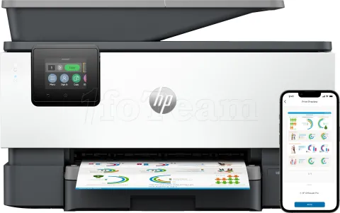 Photo de Imprimante Multifonction 4en1 HP OfficeJet Pro 9120B (Noir/Blanc)