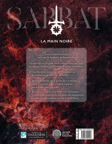 Photo de Jeu de Rôle : Vampire la Mascarade - Livre V5: Sabbat