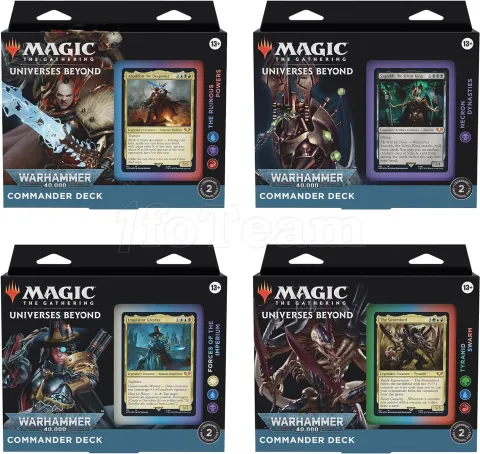 Photo de Jeu - Magic the Gathering : Warhammer 40k Commander Deck (Lot de 4) (En)