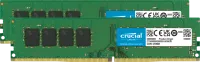 Photo de Kit Barrettes mémoire 16Go (2x8Go) DIMM DDR4 Crucial Classic 3200Mhz (Vert)