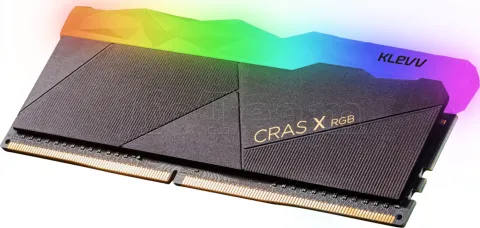 Photo de Kit Barrettes mémoire 16Go (2x8Go) DIMM DDR4 Klevv Cras X RGB  3600Mhz (Noir)