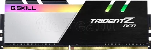 Photo de Kit Barrettes mémoire 32Go (2x16Go) DIMM DDR4 G.Skill Neo RGB 3200Mhz (Noir/Blanc)