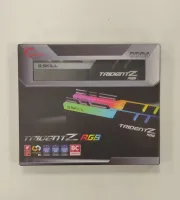 Photo de Kit Barrettes mémoire 32Go (2x16Go) DIMM DDR4 G.Skill Trident Z RGB  3600Mhz (Noir) - SN 24262602587/88 - ID 208854