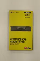 Photo de Kit Barrettes mémoire 32Go (2x16Go) DIMM DDR5 Corsair Vengeance 6000MHz CL36 (Noir) - SN 233810842325320/21 - ID 208293